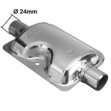 24mm Abgasschalldämpfer Edelstahl  Webasto Diesel Standheizung Notstromaggregat