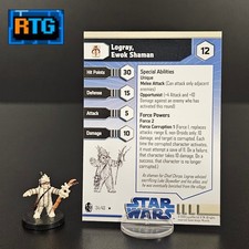 Star Wars Miniature and Card - Logray, Ewok Shaman 34 - WOTC - RPG