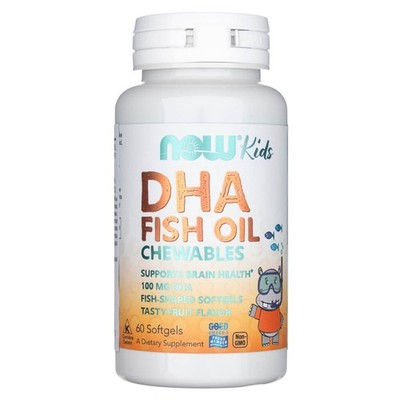 NOW FOODS DHA 100 mg für Kinder 60 Kapseln