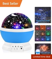Color Changing Star Projector Night Light for Kids - Romantic Gifts Idea
