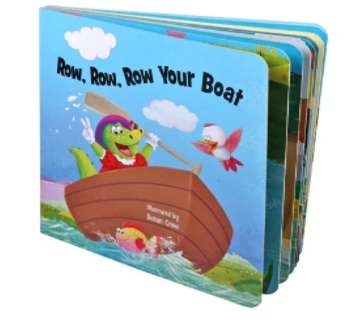 Row, Row, Row Your Boat Nursery Rhyme Board Book with Sing-Along Songs