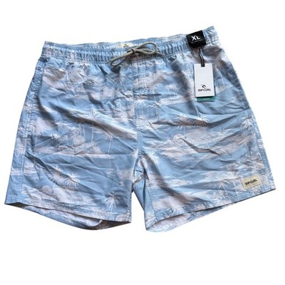Rip Curl Board Shorts Mens XL Blue Tropical Lay Days 16'' Swim Trunks Modern NWT
