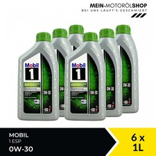 Mobil 1 ESP 0W-30 VW Porsche Mercedes MB 229.52 Motor&ouml;l 6x1 Liter = 6 Liter