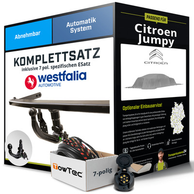 Anhängerkupplung WESTFALIA abnehmbar für CITROEN Jumpy +E-Satz NEU