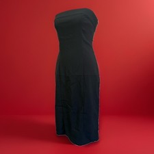 Express Black Stretch BodyCon Strapless Sheath Dress Black Tie Sophisticated 4