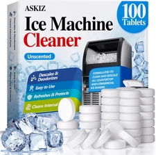 100 Pack Ice Machine Cleaner Descaler Tablets-Ice Maker Cleaner Compatible with 