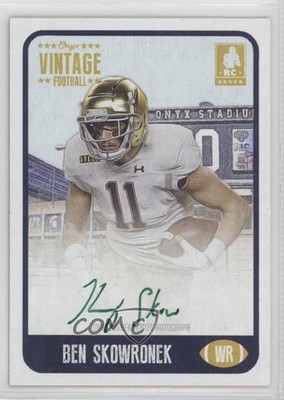 2021 Onyx Vintage Green Ink /50 Ben Skowronek #FABS Rookie Auto RC 4z8