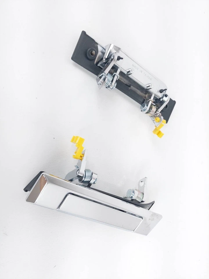 Par de manijas de puerta de metal cromado aptas para camioneta Toyota Hilux 4Runner 1984-88 Foto 2 de 4