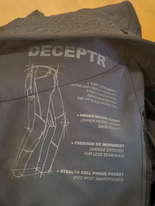 Kuhl Deceptr Mens Gray Pants Size 36x30