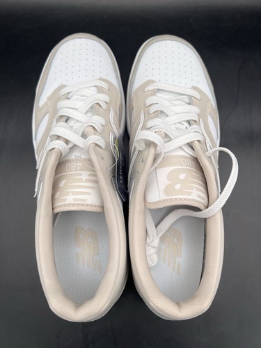 New Balance 480 Herren Größe 10/11,5 Damen hellbraun/weiß Tennisschuhe neu im Karton " - Bild 14 von 20