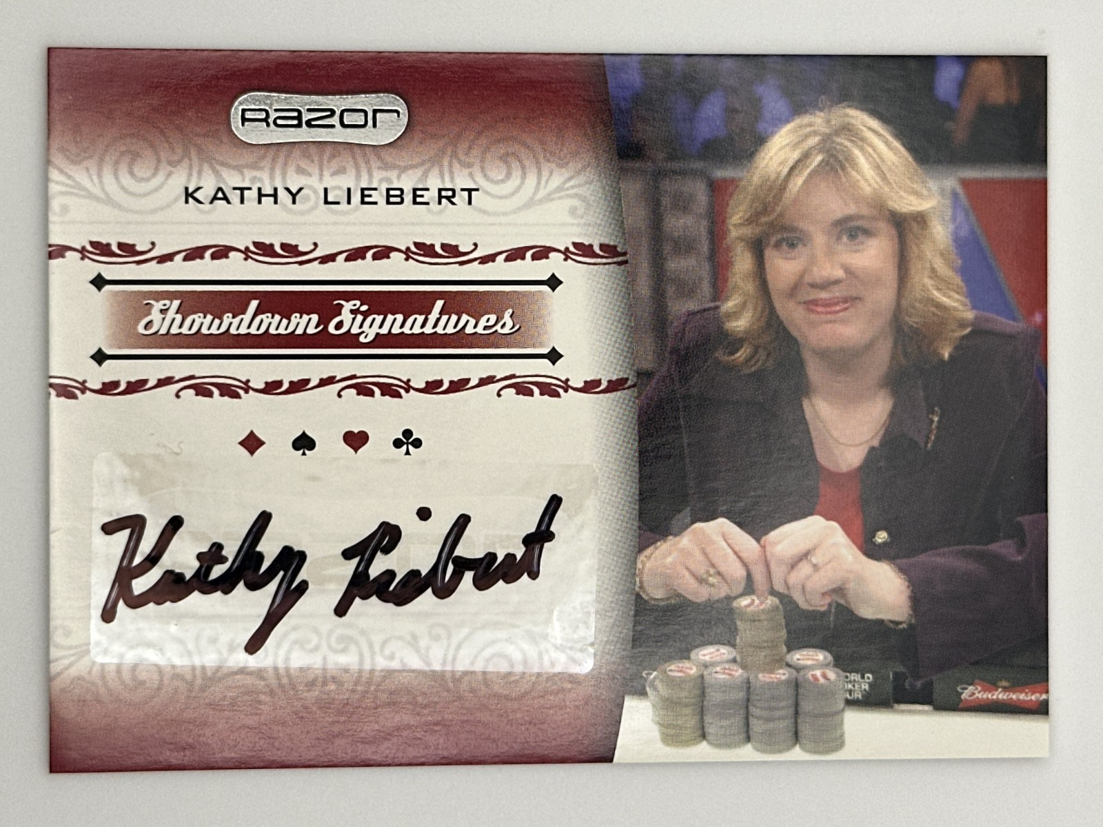 2007 RAZOR KATHY LIEBERT #SS-24 SHOWDOWN SIGNATURES AUTO