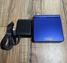 Cobalt Blue Nintendo Gameboy Advance SP AGS-001 GBA System Console Tested Works