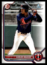 2022 Topps Bowman Carlos Aguiar #BP-1 Minnesota Twins Prospects MLB Baseball