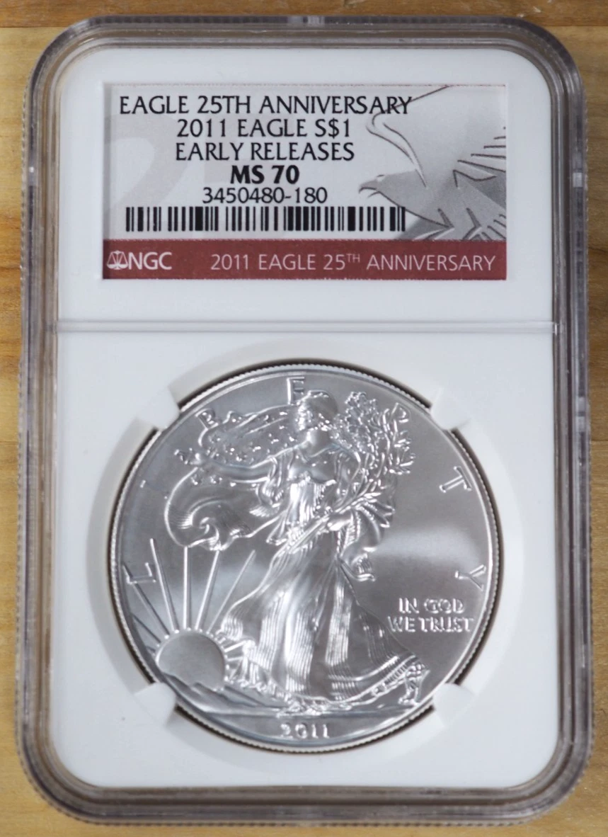 American Eagle MS 70 Graded 2011 Silver Bullion Coins | Updated