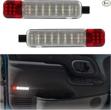 LED Interior Door Light, Ultra Bright Vehicle Side Door Panel Color: White Red
