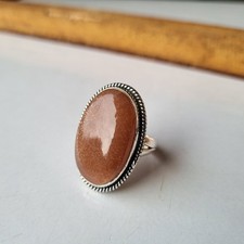 Increíble anillo de piedras preciosas de piedra solar 925 anillo de promesa de regalo PG7119