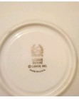 Lenox Desire Porcelain Cup & Saucer Set Blue Floral Platinum Rim; Made in USA — photo 7