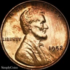 1952 Lincoln Wheat Cent Penny PROOF 1c