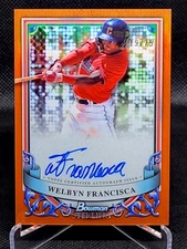 Welbyn Francisca 2024 Bowman Sterling Prospect Orange Refractor Auto /75 #PA-WF