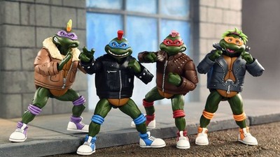 Teenage Mutant Ninja Turtles (Cartoon) - 4er-Pack Punk Turtles 18 cm