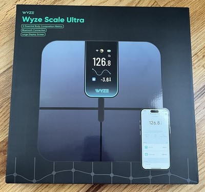 Wyze Scale Ultra Smart Body Composition Scale 4.3 Color Display Wi-Fi 400 lb