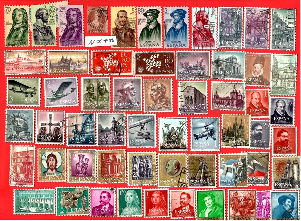 WORLDWIDE Stamps & Pictorials Used W/NEW ZEALAND, SPAIN, DENMARK 😊 - Image 3 of 4