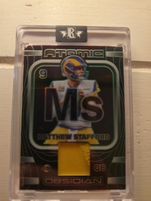 2023 NFL Obsidian Atomic Green Matthew Stafford Patch 11/25 LA Rams