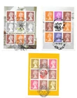 GB 2011 yearset definitives Booklet panes fine used stamps on piece