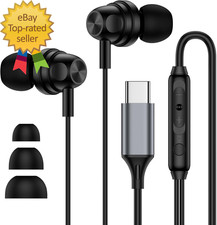 USB C Samsung Headphones Wired Earbuds for Samsung Galaxy A16 A36 5G A56 A15 A14