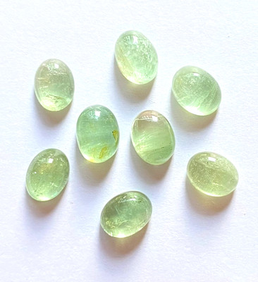 NATURAL GREEN COLOUR TOURMALINE CABOCHON OVAL SHAPE LOOSE GEMSTONE LOT JEWELLERY