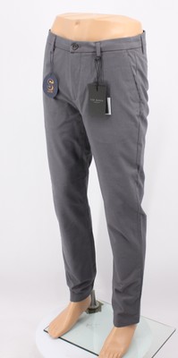 TED BAKER SLINTEA HERREN SLIM FIT HALB EINFACHE HOSE UK 32R GRAU UVP £100 AR