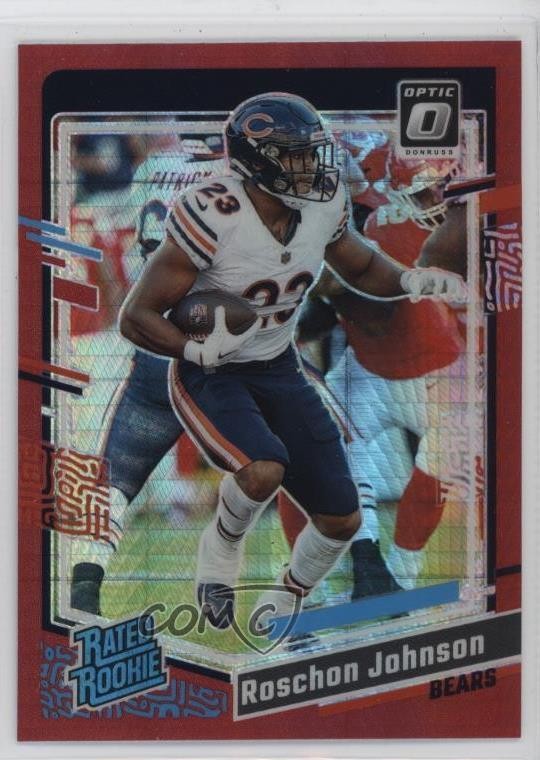 2023 Panini Donruss Optic Rated Rookie Red Hyper Prizm Roschon Johnson #217 1k9t