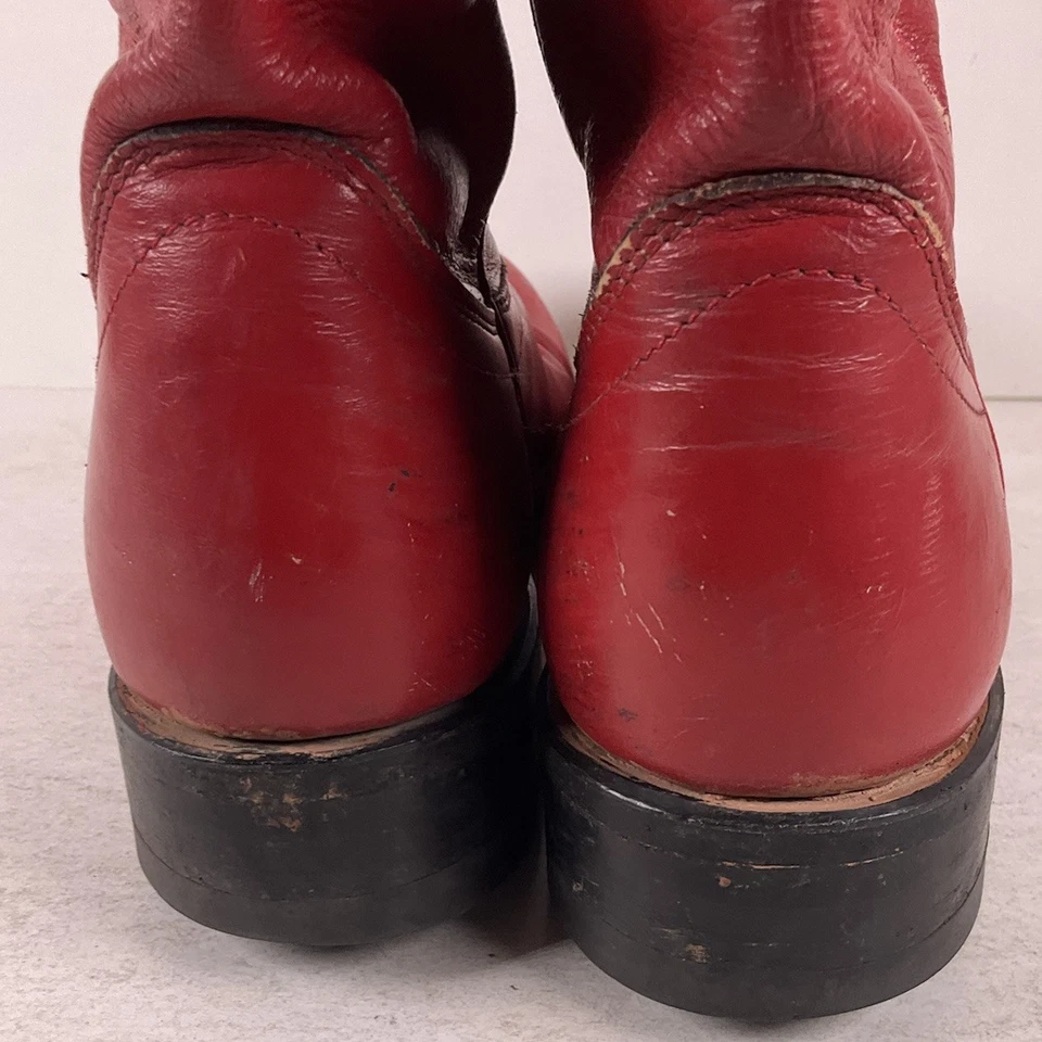 Botas de Vaquero Panhandle Slim by Sanders De Colección Rojas Para Mujer Talla 5 B Western Foto 4 de 4