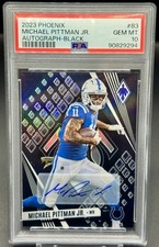 2023 Panini Phoenix  Michael Pittman Jr. Auto /5 PSA Gem 10 Colts POP 1