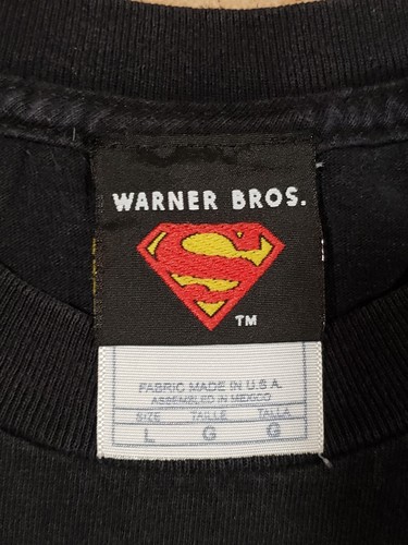 Camiseta Superman (L) Símbolo Llama De Colección DC Comics Warner Brothers Llama 2001 - Imagen 9 de 11