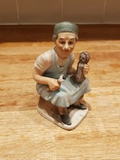 Vintage Daysun Figurine Ornament Old Man Stonemason Carpenter Porcelain Foreign