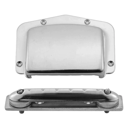 1 Set Fixed Adjustable Bridge Tailpiece For  Harmony  Guitar  S6B47291