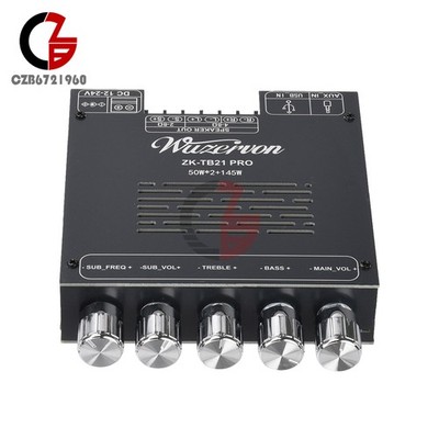 ZK-TB21 PRO Upgraded 2.1CH Subwoofer BT Amplifier Board 50W+50W+145W TPA3116D2