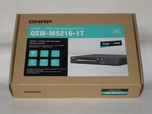 QNAP QSW-M5216-1T, 25 GbE + 10 GbE Web managed Switch
