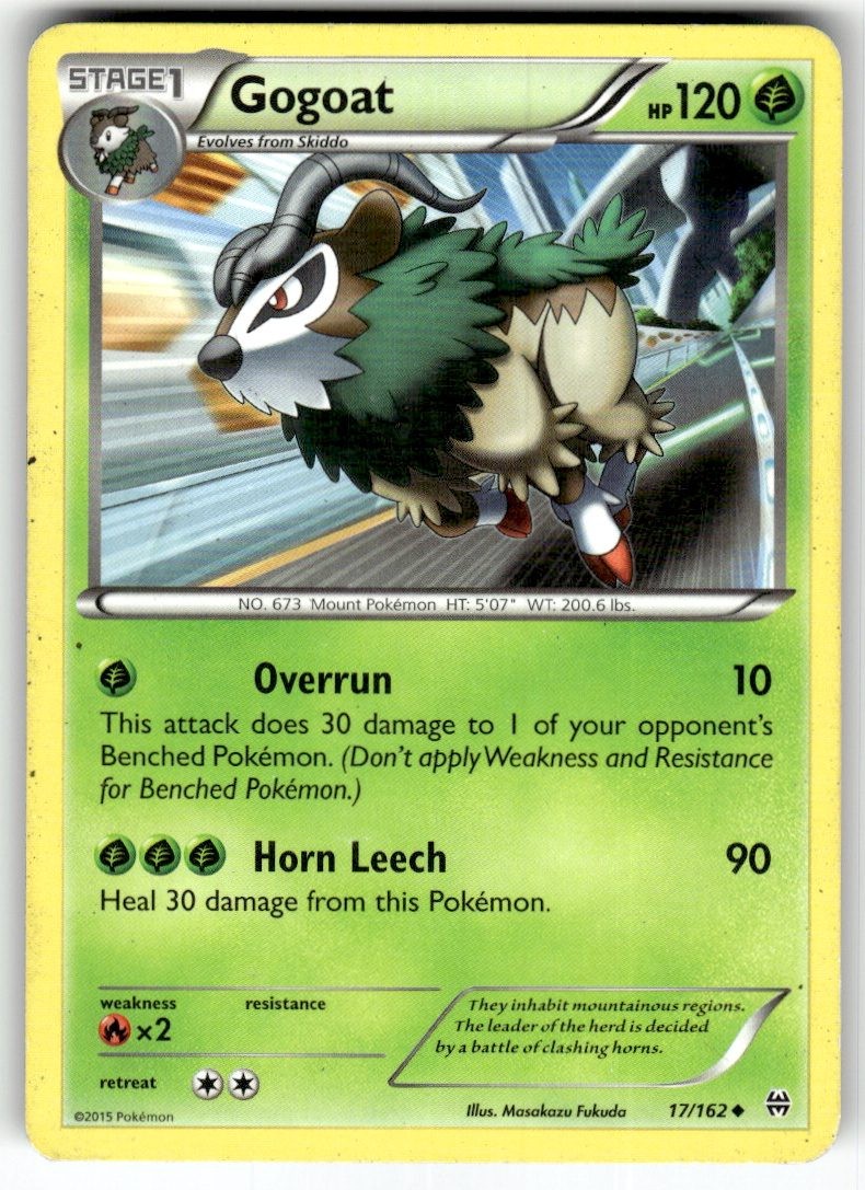 Pokemon Gogoat 17/162 A4-6 HP