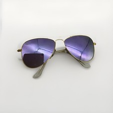 RAY-BAN JUNIOR RJ 9506S 249/4V GOLD MIRRORED AUTHENTIC AVIATOR SUNGLASSES 248 