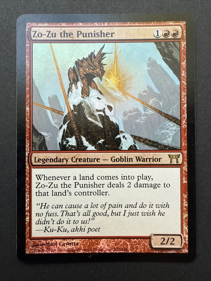 Zo-Zu the Punisher!! 200/306 - Champions of Kamigawa - Magic the Gathering 2004 - Image 2 of 4