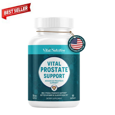 Vital Prostate Support Supplement for Men   Multiphase Herbal Formula with Saw P