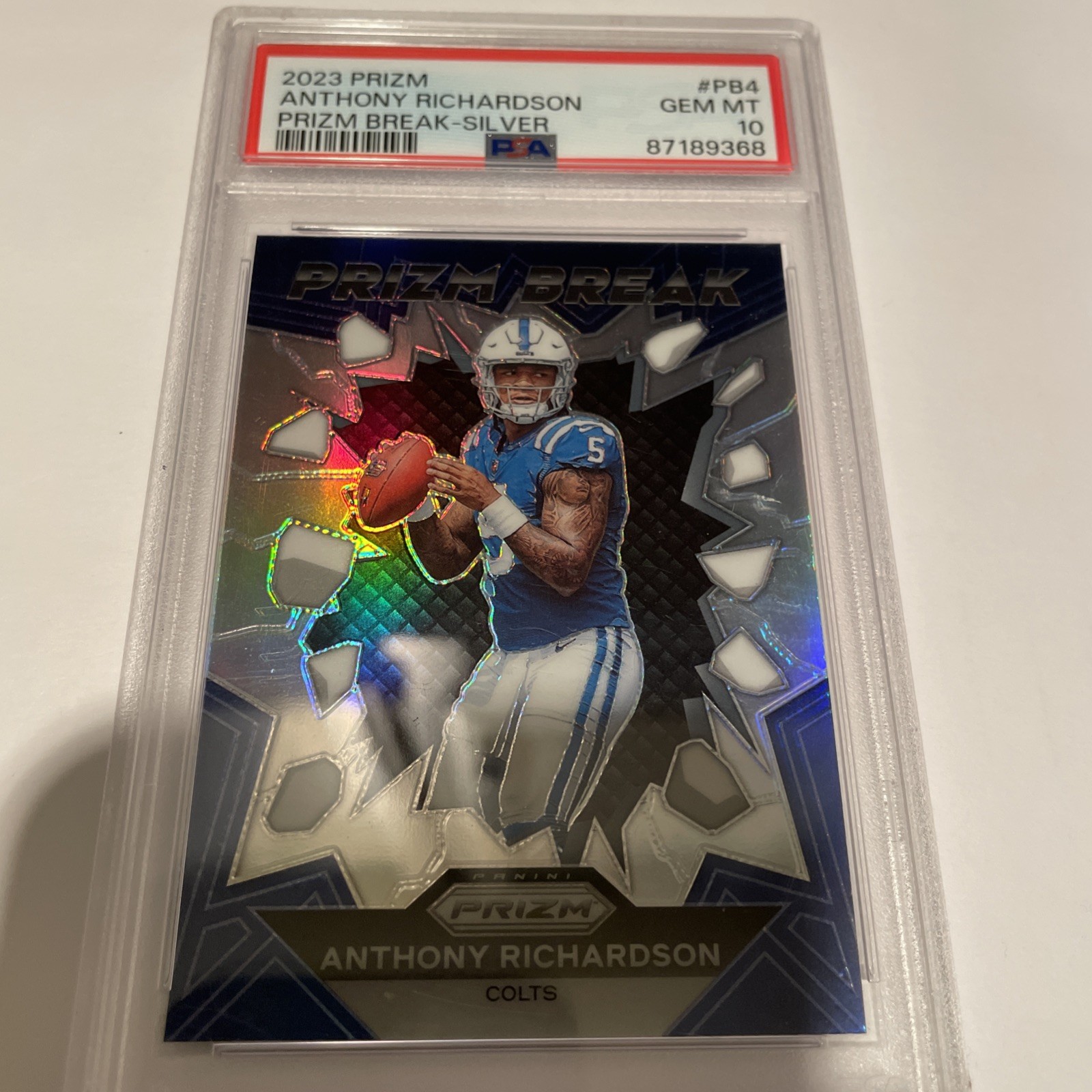 🔥2023 prizm anthony richardson psa 10 Prizm Break Silver🔥