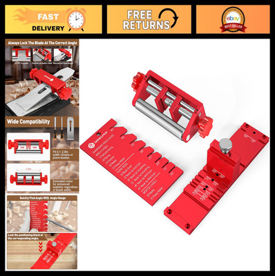 Chisel Sharpening Jig & Wood Honing Guide for Chisels/Planes, Angle Fixture 10°-