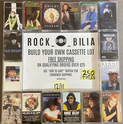 #ad $1 amp; UP COUNTRY BUY $25 GET FREE SHIPPING CASSETTE BUILD YOUR LOT GEORGE STRAIT $4.00