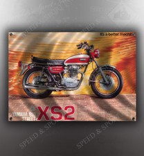 VINTAGE YAMAHA 650 XS2 MOTORCYCLE BANNER