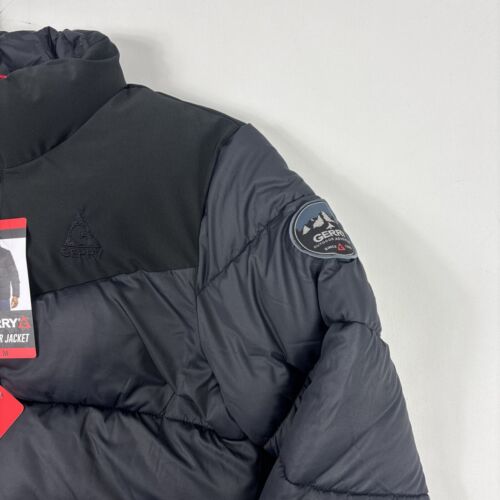 Gerry Mens Heritage Edition Heavy Puffer Jacket Elastic Cuff Black Medium - Picture 3 of 4
