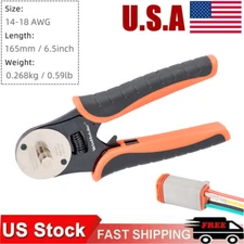 Deutsch D-Sub Crimp Tool 14 16 18 AWG Solid Contacts 4 Way Indent Tool Connector