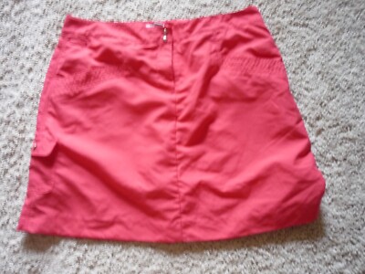 IZOD GOLF SKORT SZ 6--GOLF SKIRT-SHORTS UNDERNEATH-RUBY